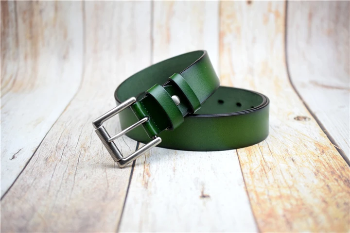 brown belt Genuine Leather Men Belt Black/green/coffee/blue Male Strap Large Size 90CM-130CM Quality Cow Waist Belts 2022 Man Jeans Belt mens black leather belt