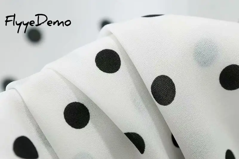 

2021 New Polka Dot Blouse Women V Collar Short Sleeve Shirts Plus Size Clothes Office Chiffon Streetwear White Blouse Women 4XL