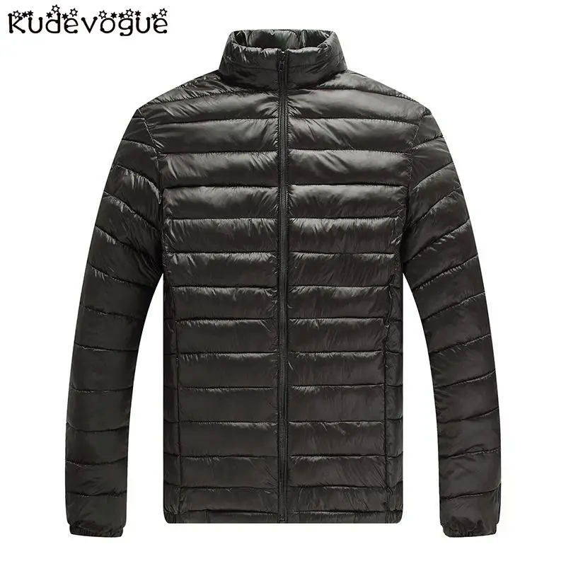 Осенне зимняя Мужская искусственная пуховая куртка Молодежная хлопковая с