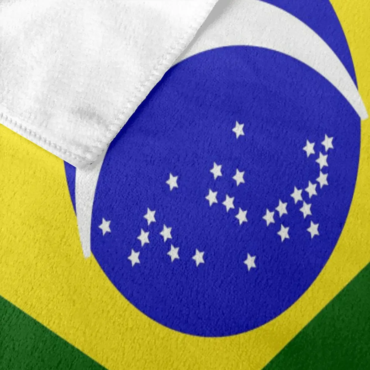 Текстильное полотенце для плавания с бразильским флагом впитывающее банное