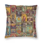 Большая арканская наволочка Таро, домашние декоративные подушки в стиле бохо с мандалой, декоративная подушка для гостиной с двусторонним принтом