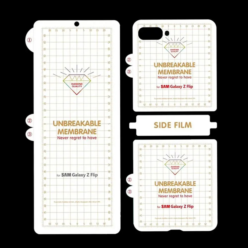 Мягкая защитная пленка с полным покрытием экрана для Samsung Galaxy Z откидная Передняя