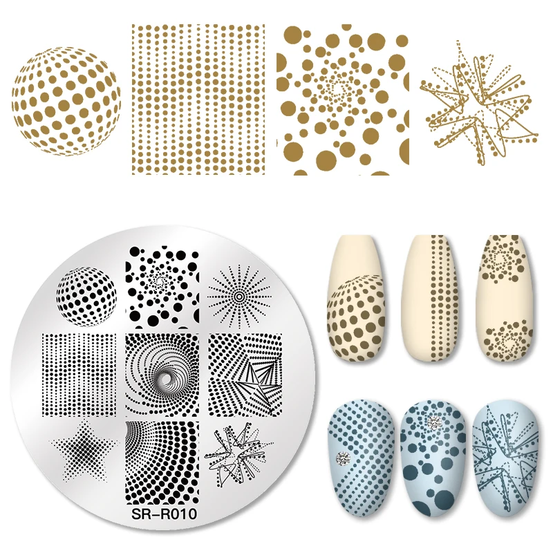 

Mtssii Nail Stamping Plates Nail Template Mandala Maple Leaf Stamp Nail Art Stamp Image Template
