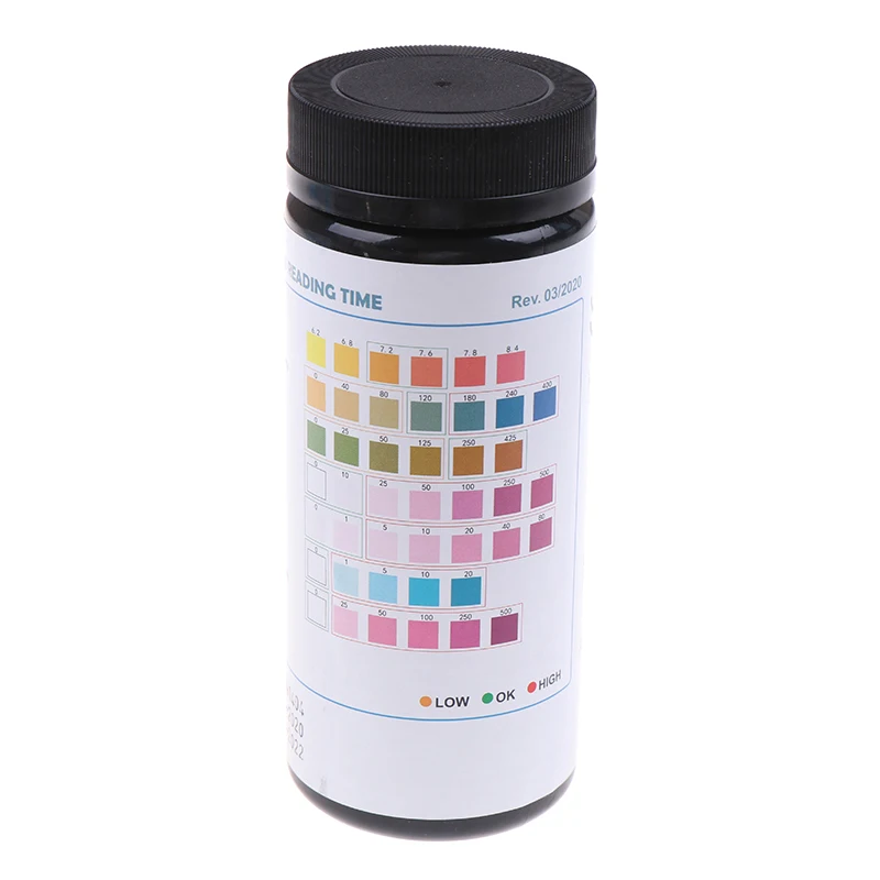 

Тест-полоски 7 в 1 для определения уровня воды в аквариуме, 50 шт.