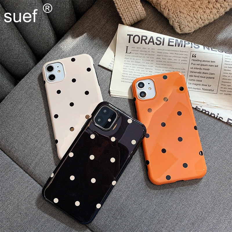 Suef винтажный Модный Ретро чехол с волнистым узором для iPhone 7 8 Plus X XS Max XR 11 Pro
