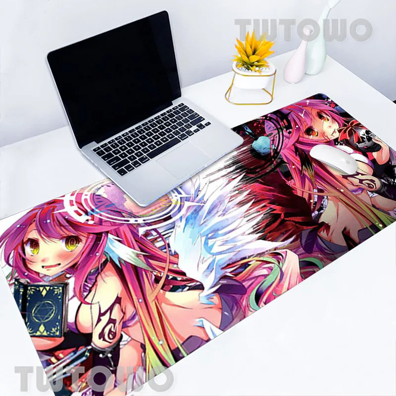 Винтажный классный игровой коврик для компьютерной мыши с аниме No Life мягкий