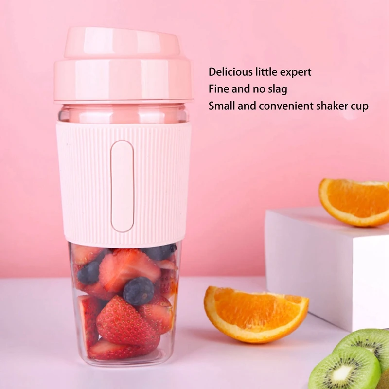

Portable Blender Fruit Juicer Cup Mini Cordless Personal Travel Mixer Smoothies Maker 300ML Stirring for Milk Shake