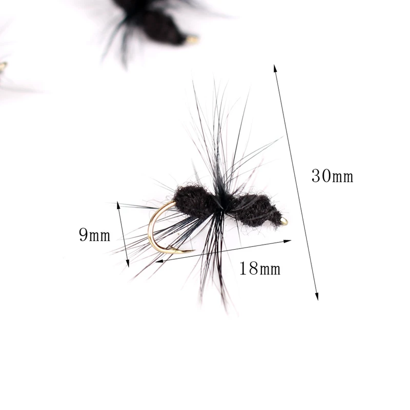 

40Pcs/Set Fishing Artificial Insect Bait Bumble Fly Trout Fishing Lures Bionic Honeybee Bait Fly Fishing Bait