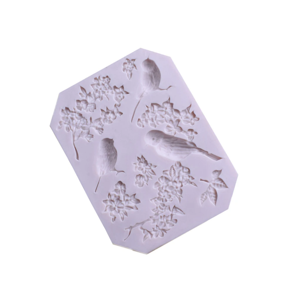 Силиконовые формы для торта DIY сорока цветок ветка помадка торт шоколадный