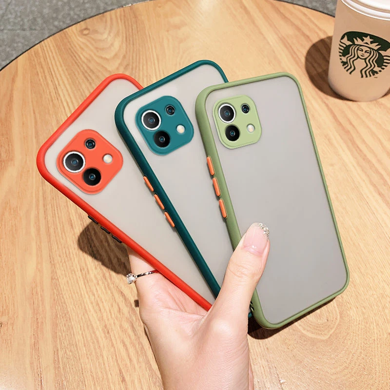 For Xiaomi Mi 11 Lite Case Cover for Mi 11 Lite Pro Ultra Silicone Matte Transparent Rubber Protector Case For Mi 11 Lite Case