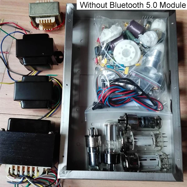 Настольный усилитель мощности F1 Bluetooth вакуумная трубка 6J8P FU50 5U4C домашний звука HiFi