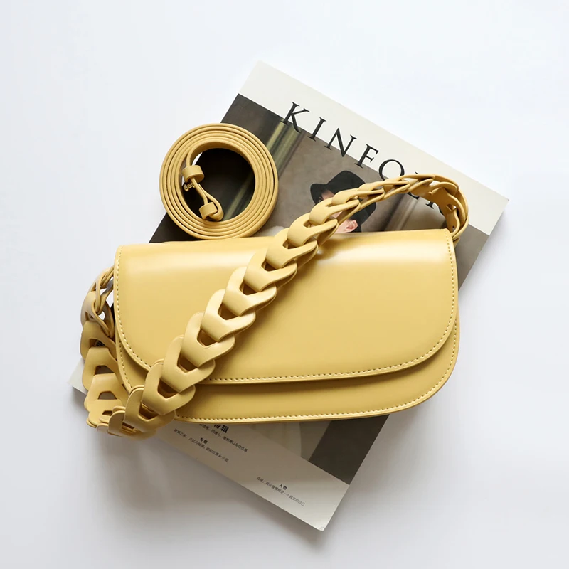 

New Twist Hollow Woven Bag Baguette Bag Underarm Bag Simple Messenger Bag Fashion Portable Female Bag