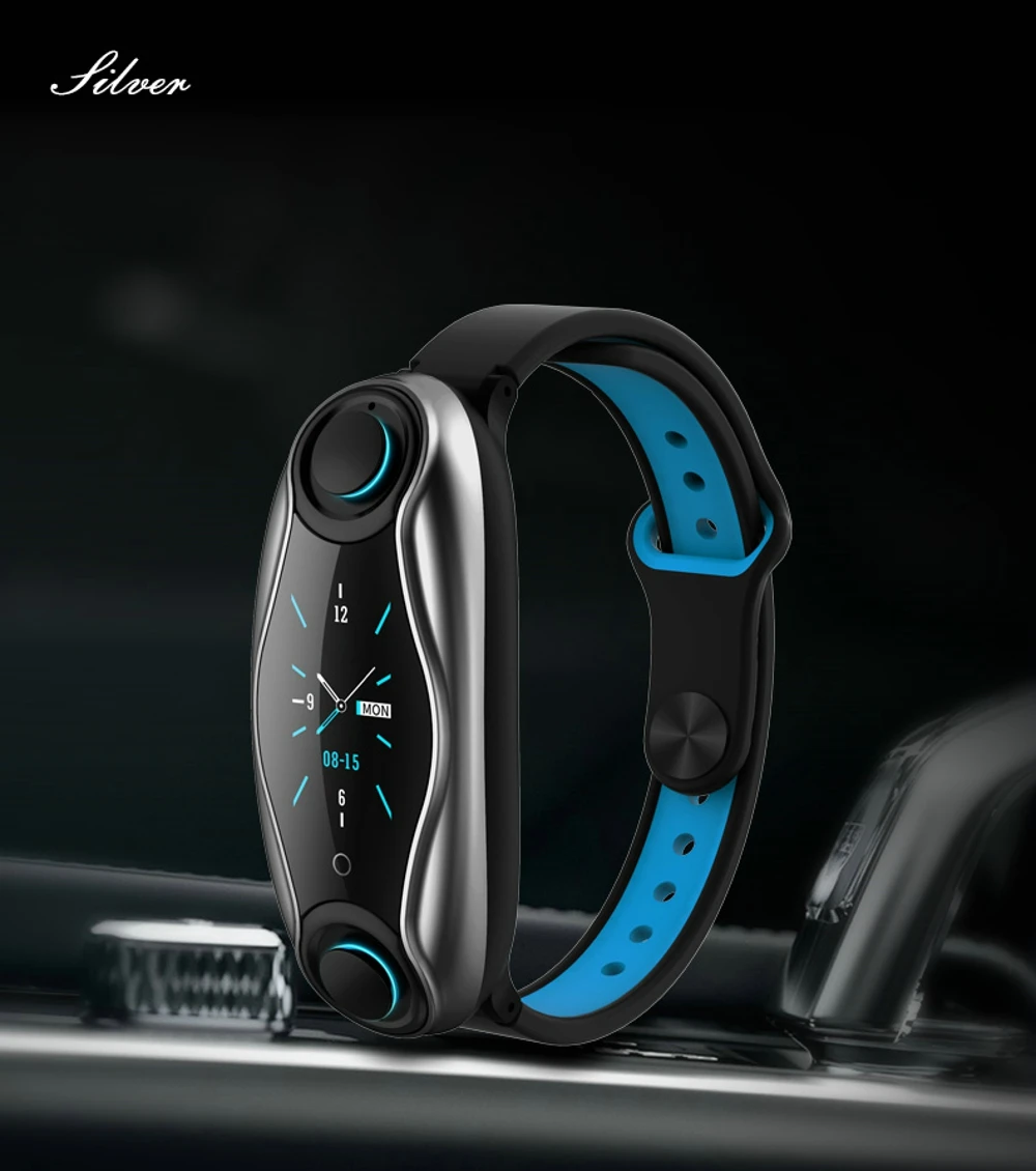 Femperna, беспроводные наушники, двойные, Bluetooth, наушники, наушники, ответ на вызов, дыхательный светильник, фитнес, умный Браслет, умные часы