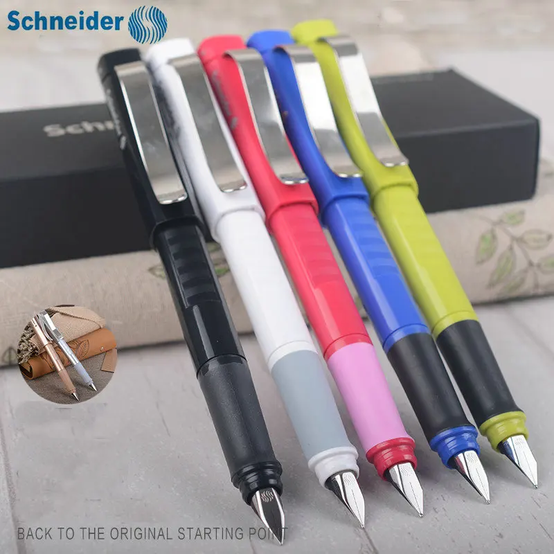 Ручка перьевая Schneider с иридиевым наконечником 0 5 мм 9 цветов|fountain pen writing|fountain pentipped