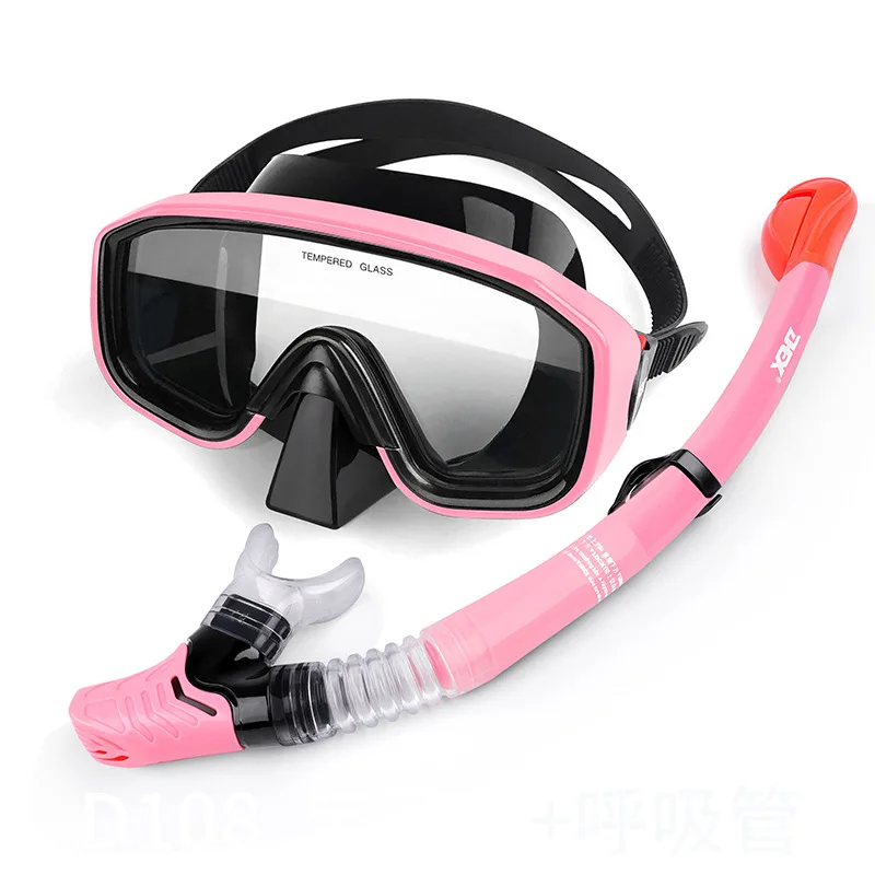 

Diving Mask Diving Goggles Glasses Professional Scuba Snorkels Snorkeling Goggles Anti Fog Swimming Easy Breath Tube Set