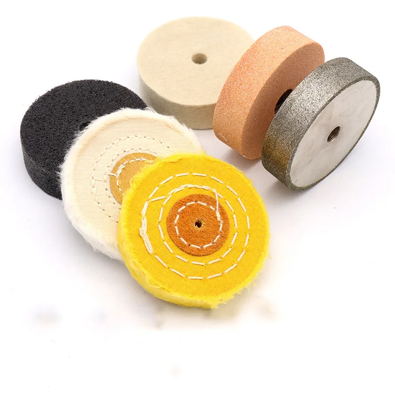 

3 Inch 75mm Wool Wheel Grinding Wheel Fiber Wheel Nylon Wheel Cloth Wheel Amber Jade Polishing Table Mill Accessories
