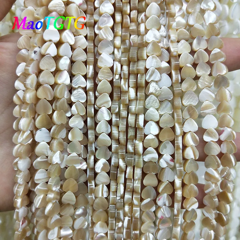 

Бусины Из Натурального ракушечного камня, для изготовления ювелирных изделий, браслетов, ожерелий, 6x3 мм, в форме сердца, бусины из ракушек, а...