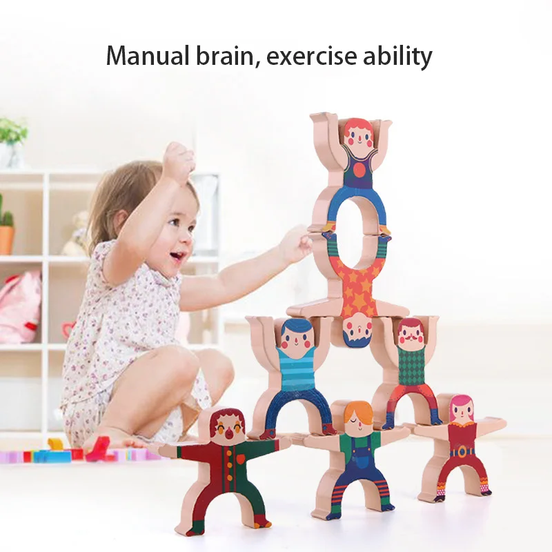 

Educational Toys Balance Building Blocks Four Ways Of Playing Magnus Children 's Puzzle ( 3 - 7 Years Old ) Stack Height