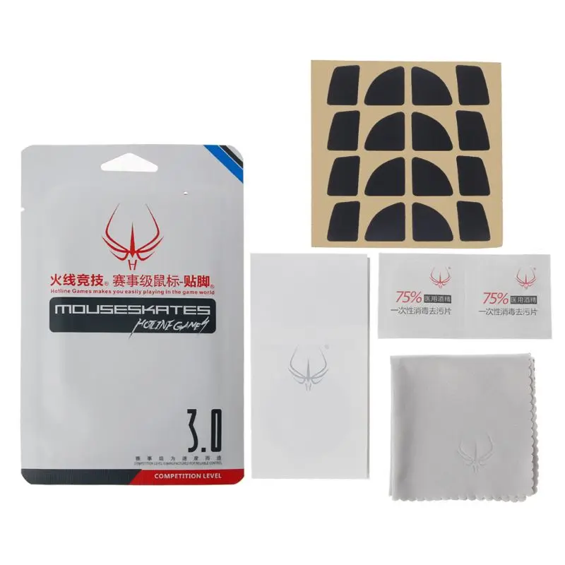 

4 Sets/Pack Original Hotline Games Competition Level Mouse Feet Mouse Skates Gildes for Logitech MX Anywhere2 / 2S Mouse 0.6mm