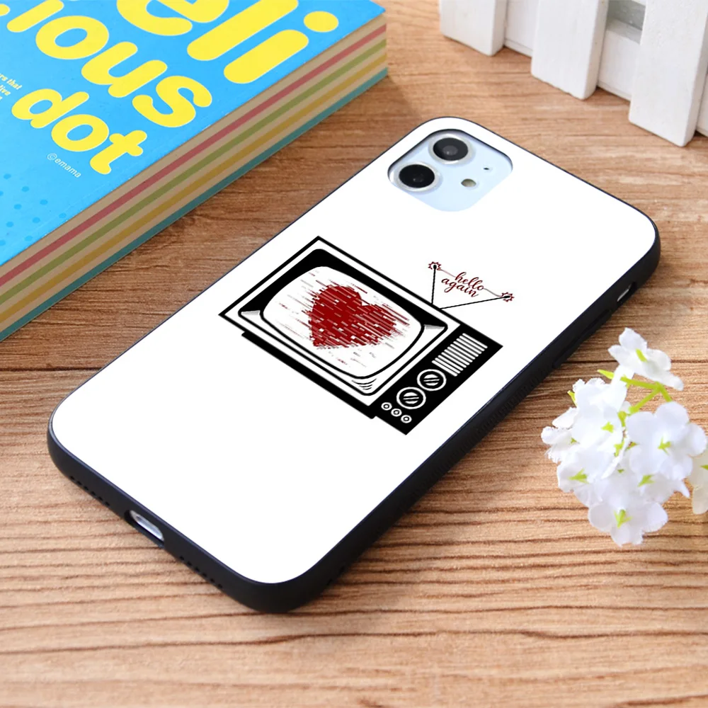 

For iPhone Retro TV Love Soft TPU border Apple iPhone Case