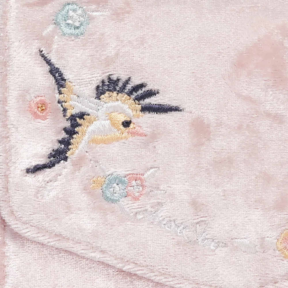 Женские велюровые кошельки JUST STAR, женский короткий кошелек в китайском стиле с вышивкой летающей птицы, Женский кошелек с кисточками, подарочная упаковка, посылка