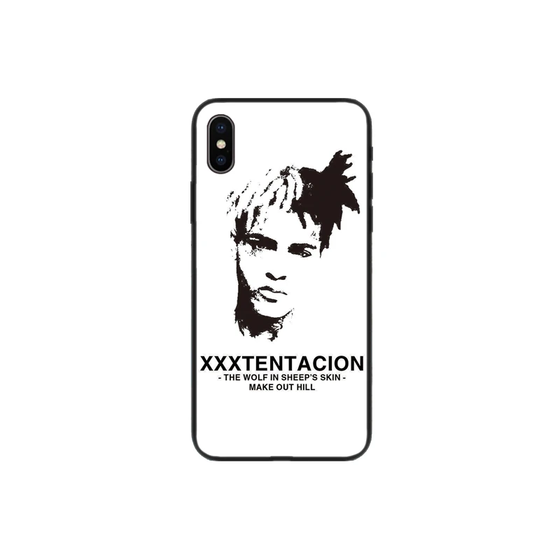 Матовый ТПУ Мягкий силиконовый чехол с принтом Xxxtentacion для iphone 5 5S 6 6S Se plus 7 7plus 8 8plus X