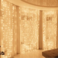 3m 240300led outdoor home christmas decorative xmas string fairy curtain strip garlands party lights for wedding decorations