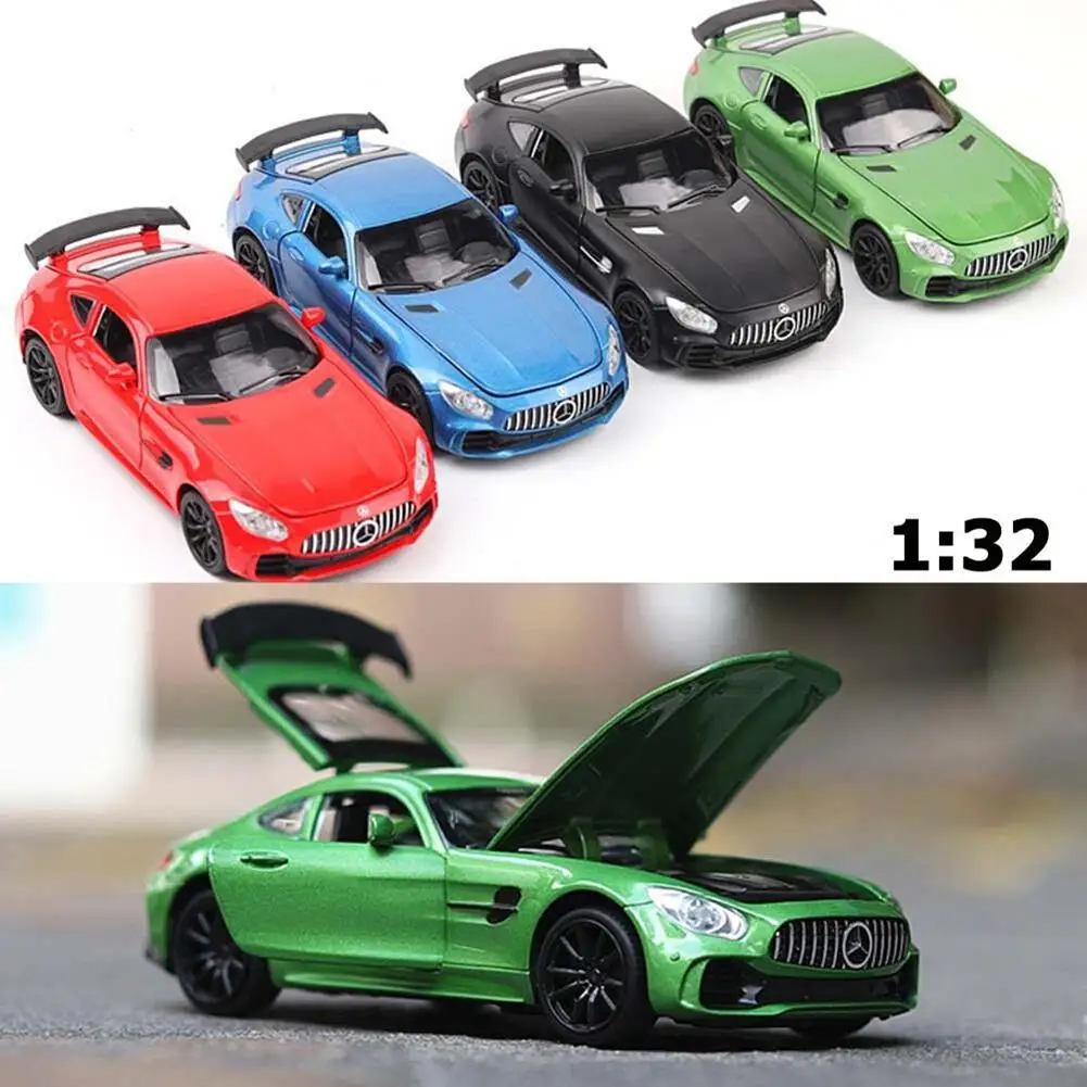 1:32 модель автомобиля игрушка для Benz AMG GTR спортивного Звук & светильник сплав