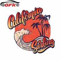 for california surf rider poster template camper car sticker vinyl body for 3d material decal 13cm x 12 9cm
