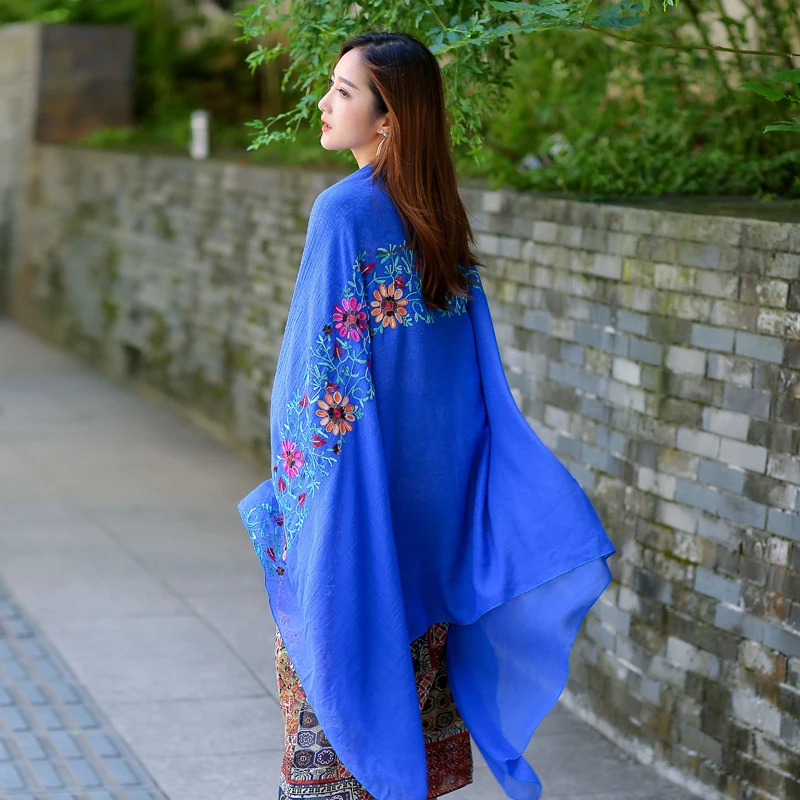 Шарф женский тонкий модная длинная шаль мягкий большой платок летние дорожные