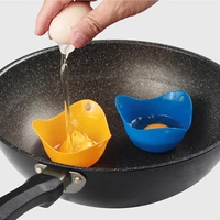 1pc egg poachers silicone egg cooker healthy egg pancake cookware bakeware steam eggs plate tray kitchen tool accessories gadg