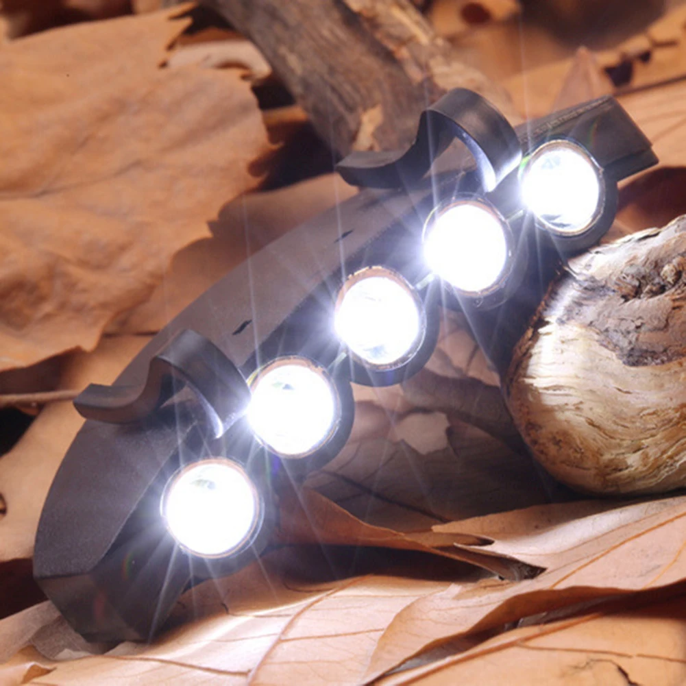 

5 LED Clip-on Head Cap Hat Brim Light Head Lamp Torch Fishing Camping Hunting Outdoor Lighting Flashlight Headlamp Headlight