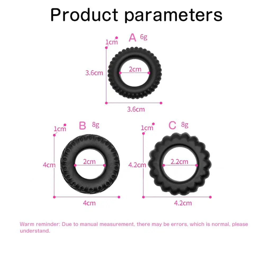 Movconly 3 шт. кольца на пенис Кольца для пениса тренажер Задержка эякуляции высокая