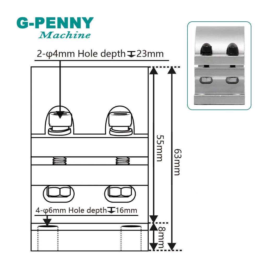 Бесплатная доставка! 52 мм крепление для электродвигателя привода шпинделя