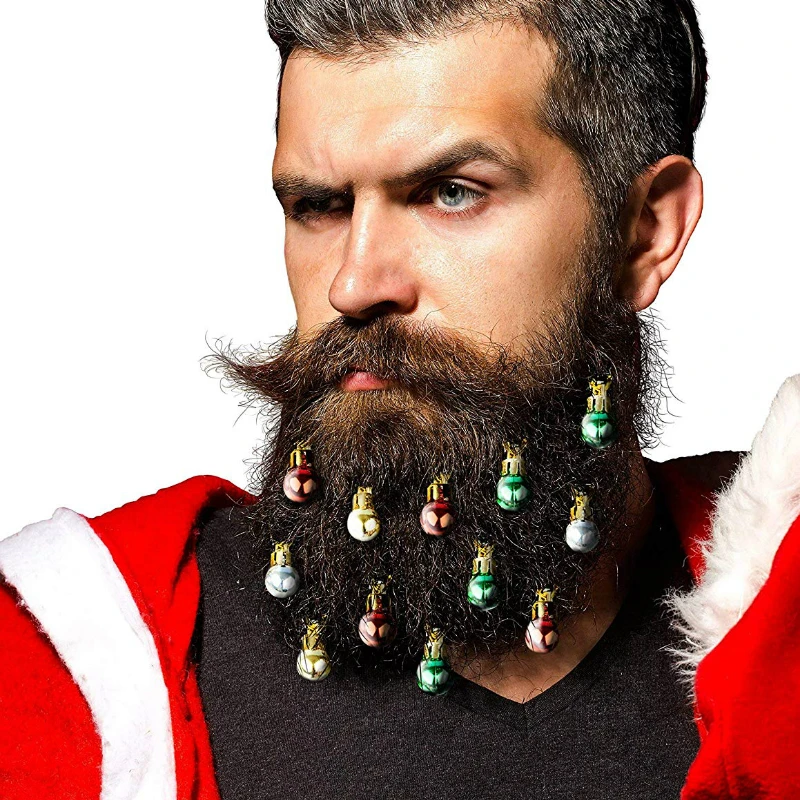 12 шт./компл. украшение для бороды вечеринки колокольчики Рождественские елки