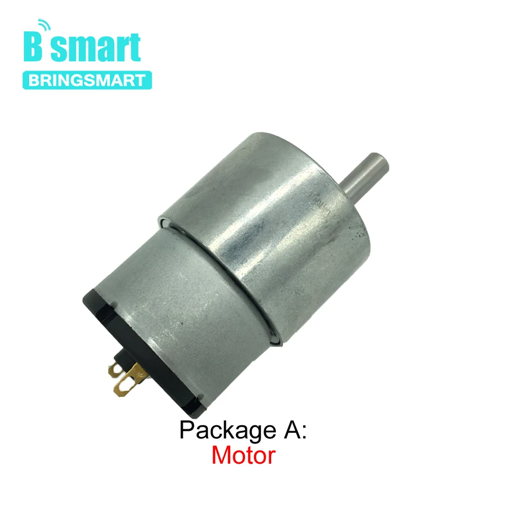 Bringsmart мини мотор редуктор постоянного тока на 12 В 24 с редуктором вала D маленький