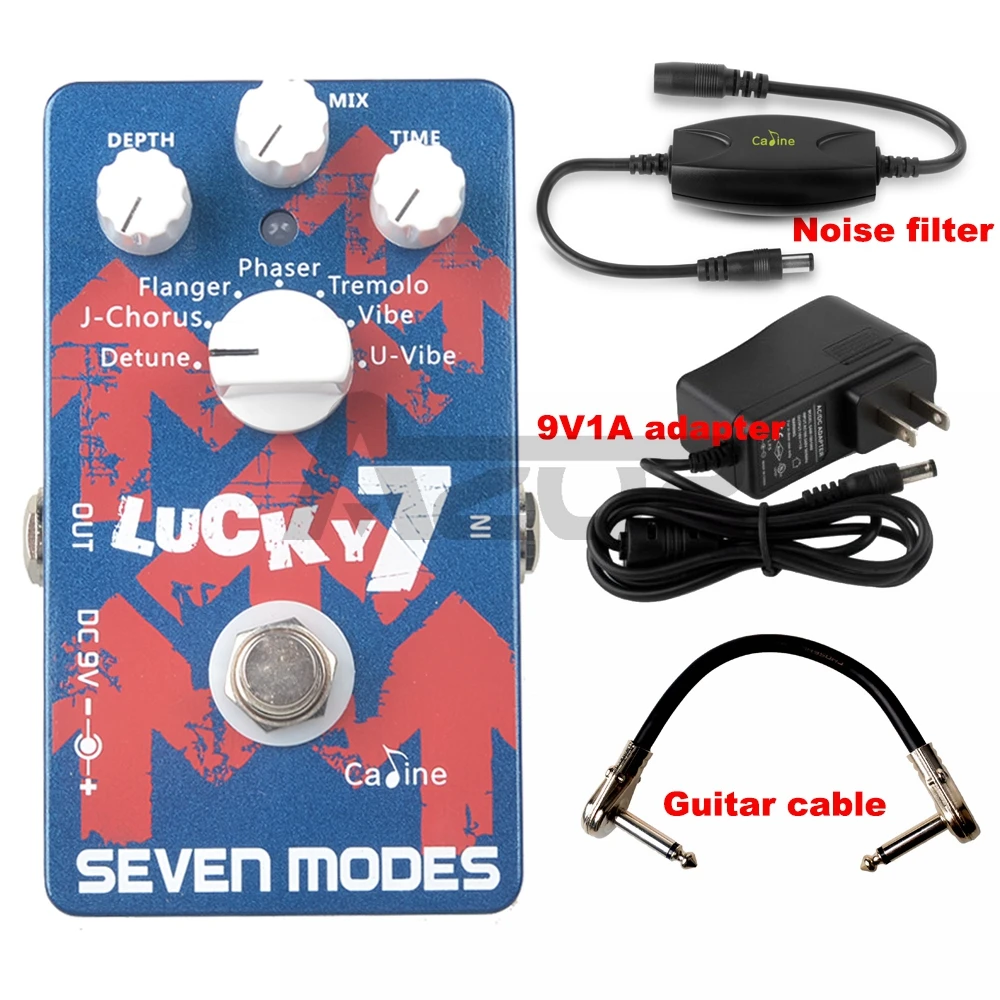 Caline CP-38 педаль эффектов для электрогитары Lucky 7 аксессуары для гитары педаль эффект True Bypass цифровая схема дизайн гитарная часть