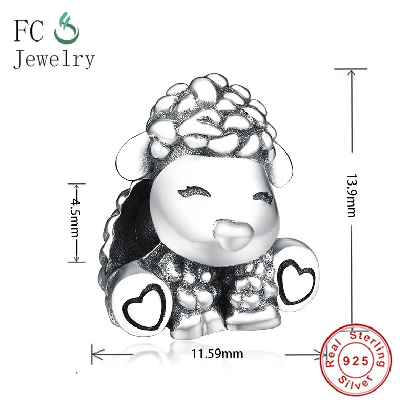 Fit Original Charms Bracelet 925 Silver Patti the Sheep Charm Beads Women DIY Jewelry Berloque |