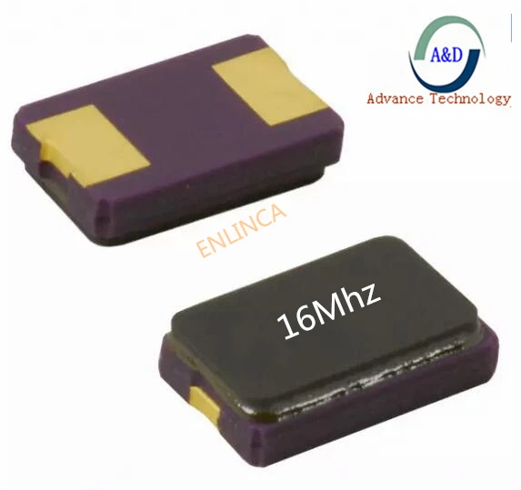30 шт. 16 МГц 5*3 2 мм 5032 2-контактный SMD кварцевый генератор 16M 000 | Электронные