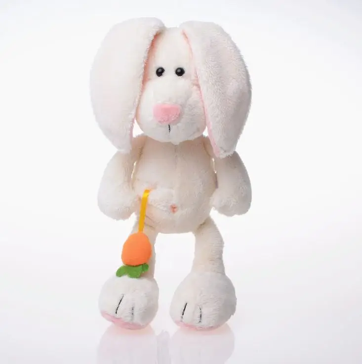 Прямая поставка 50 см милый белый кролик с морковкой плюшевый Игрушечный Кролик
