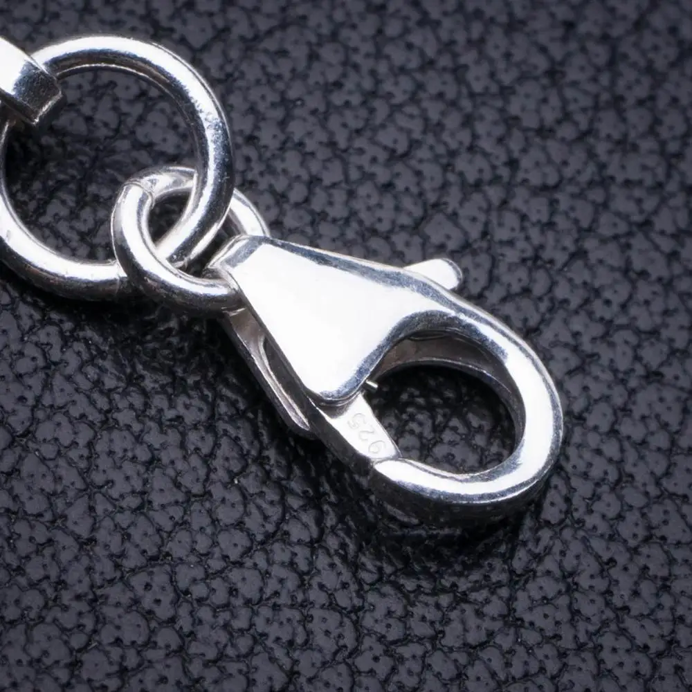 Натуральный цвет радуги лунный камень 925 пробы серебро браслет 7 1/4 8 &quotQ2820|Гибкие