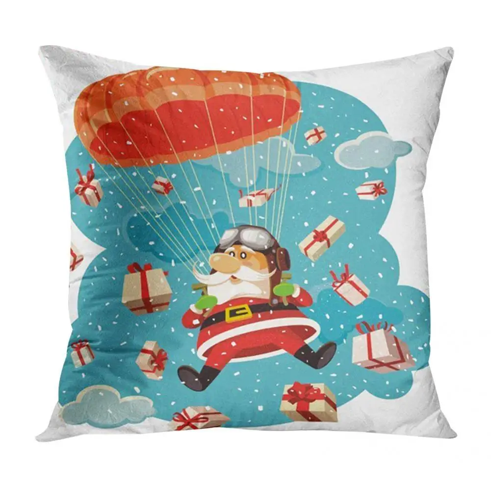 

Bright Color Fadeless Xmas Ambience Throw Pillow Cover for Daily Life