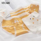 VDOGRIR Хлопковые женские трусы, плавки для мальчика с принтом нижним бельём Seamless принт трусы с заниженной талией для девушек милые трусики удобные трусики нижнее белье