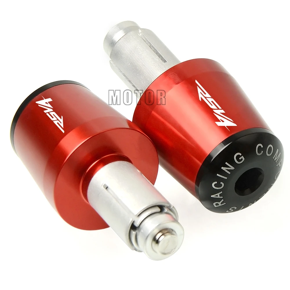 For Aprilia RSV4/FACTORY/RSV4R/RSV4RR 2009-2018 RSV 4 R RR Motorcycle 7/8&quot22mm Handlebar Grips Cap Ends Handle Bar Plugs Cover |