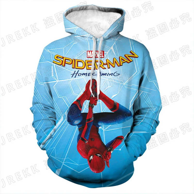 Spiderman 3D Print Hoodies Men Women Children Spider-Man Fashion Sweatshirts Boy Girl Kids Cool Pullover Streetwear Tops | Мужская