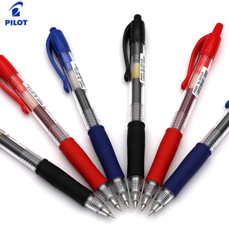 Выдвижная Автоматическая цветная гелевая чернильная ручка Pilot шариковая 0 38 мм