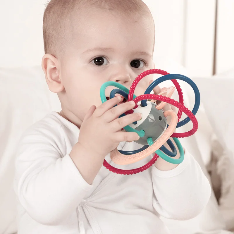 

Baby Toys 0 12 months Baby Rattle for Newborns Mentossori Rattle Ball Baby Rattle Teether Kids Toys Educational Crib Mobiles Toy