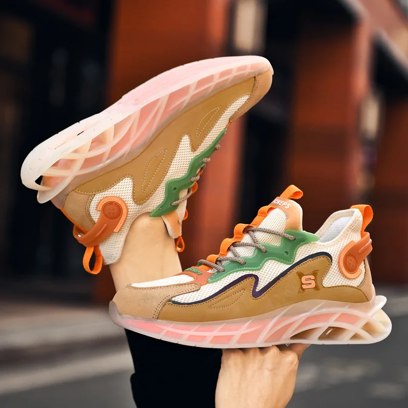 

Мужские кроссовки на толстой подошве, классические, Аниме Стиль Vip, повседневные, для бега, модные лоферы, на осень