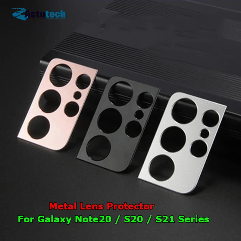 

For Samsung Galaxy Note 20 S20 S21 FE Plus Ultra Z Fold2 5G Luxury Camera Guard Metal Lens Protector Case Cover Bumper Ring