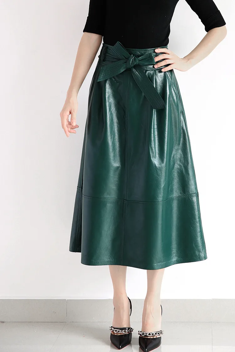 

Leather Skirt New Fashion Genuine Sheep